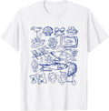 Italian Summer Clean Girl Sardines Fisherman Aesthetic T-Shirt