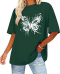 Womens Oversized T Shirts Loose Fit Graphic Tees Summer Casual Short Sleeve Tops