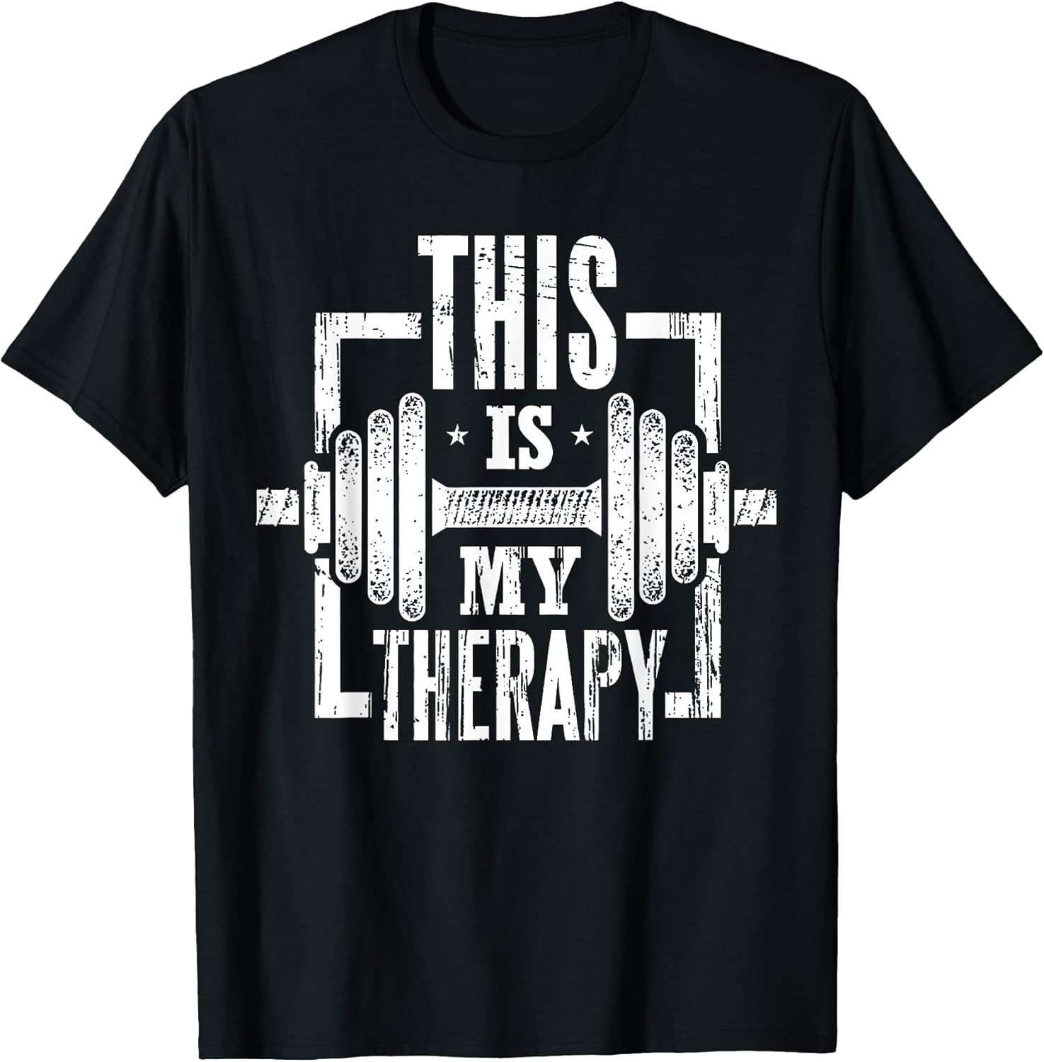 This is My Therapy Funny Gym Workout Motivational T-Shirt