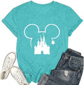 Magical Shirt for Women Magic Kingdom Tshirt Castle Animal Graphic Tee Family Vacation Short Sleeve Summer Casu