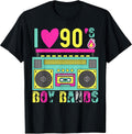 Funny 90s Theme Party Music Dance I Love 90s Boy Bands T-Shirt