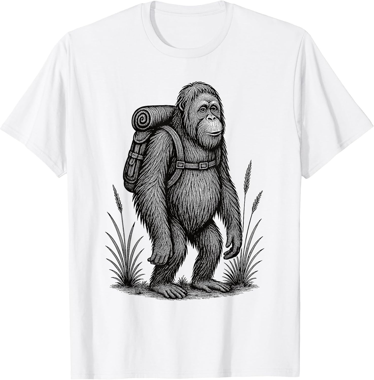 Orangutan Hiker Trekking Hike Merch.