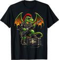 Punk Rock'n Roll Goth Dragon Guitar Band Boys Girls T-Shirt