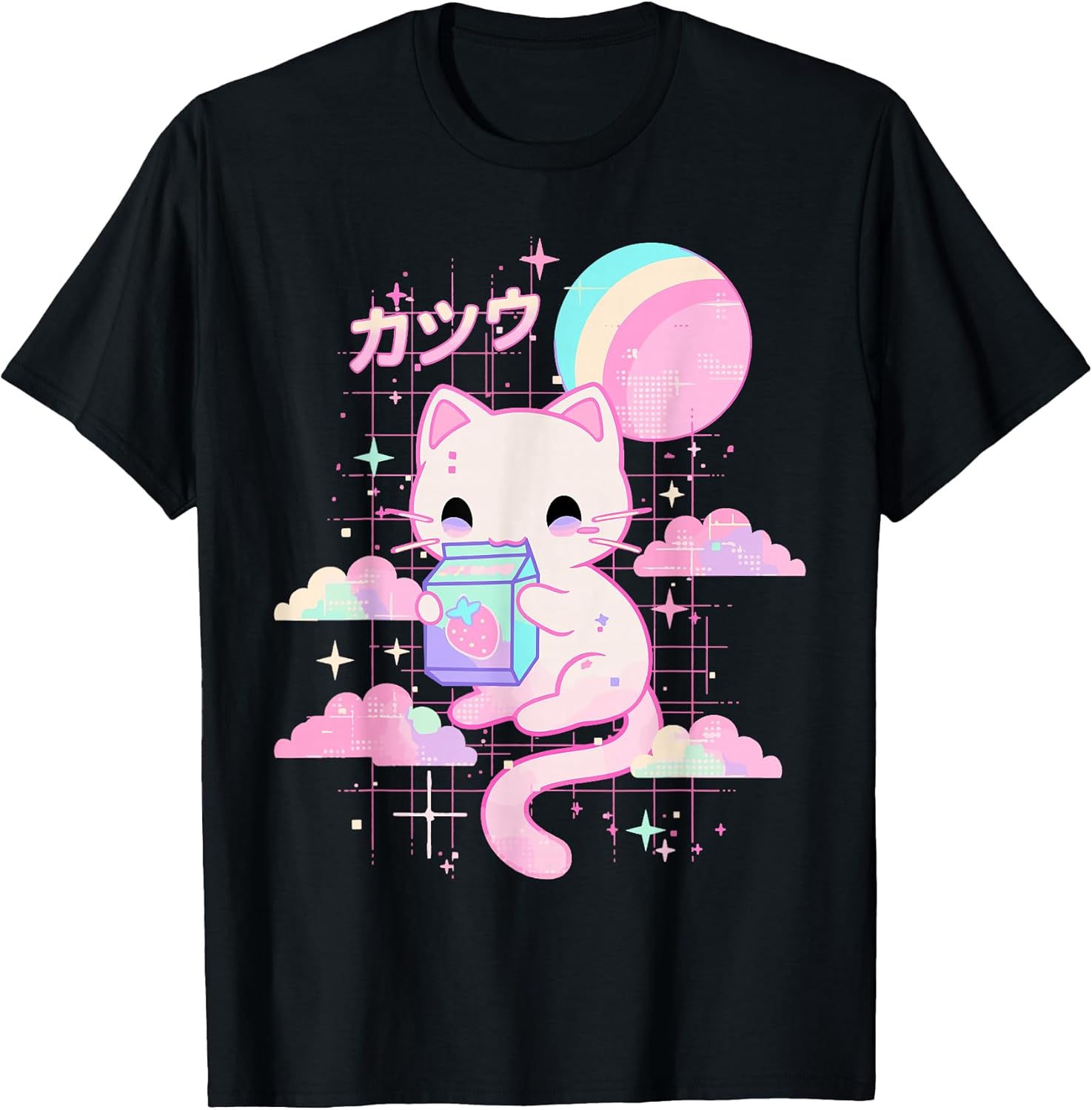 Retro Cute Cat Aesthetic Retro Kawaii