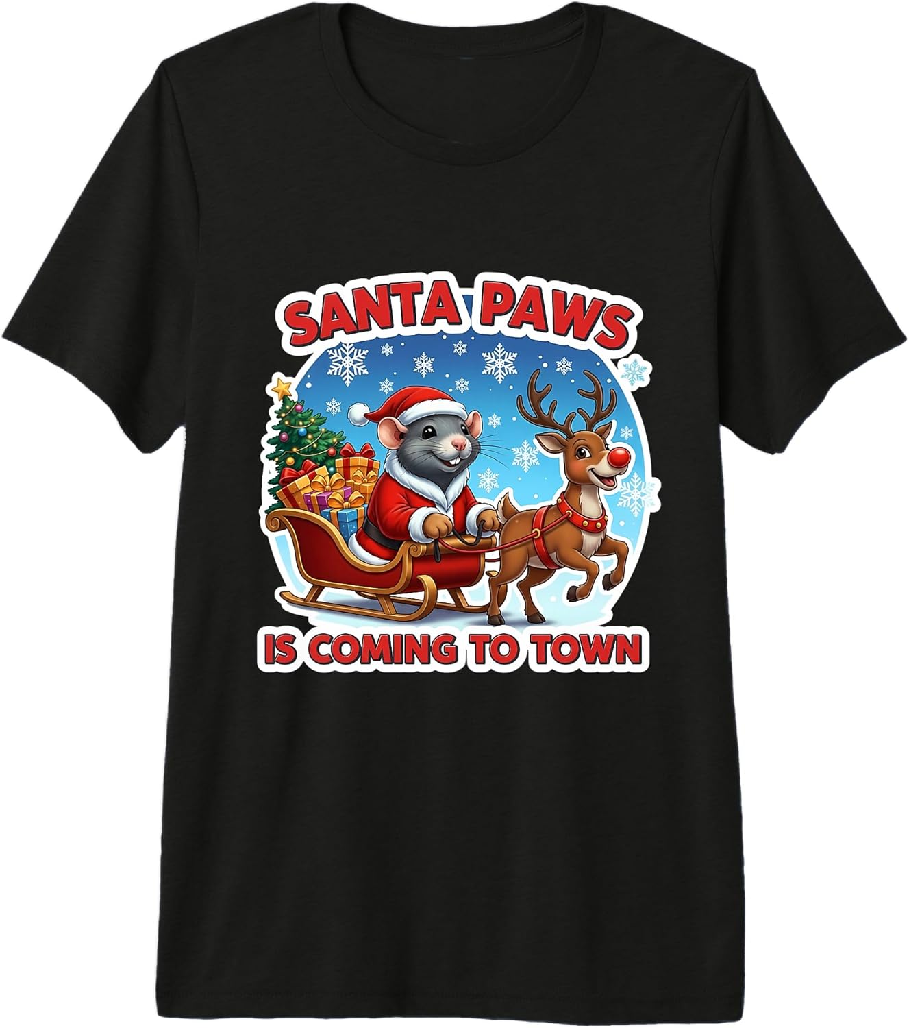 Santa Paws Is Coming To Town Rat Owner Merch