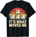 Retro WASD Gaming Keys Funny PC Gamer Design T-Shirt