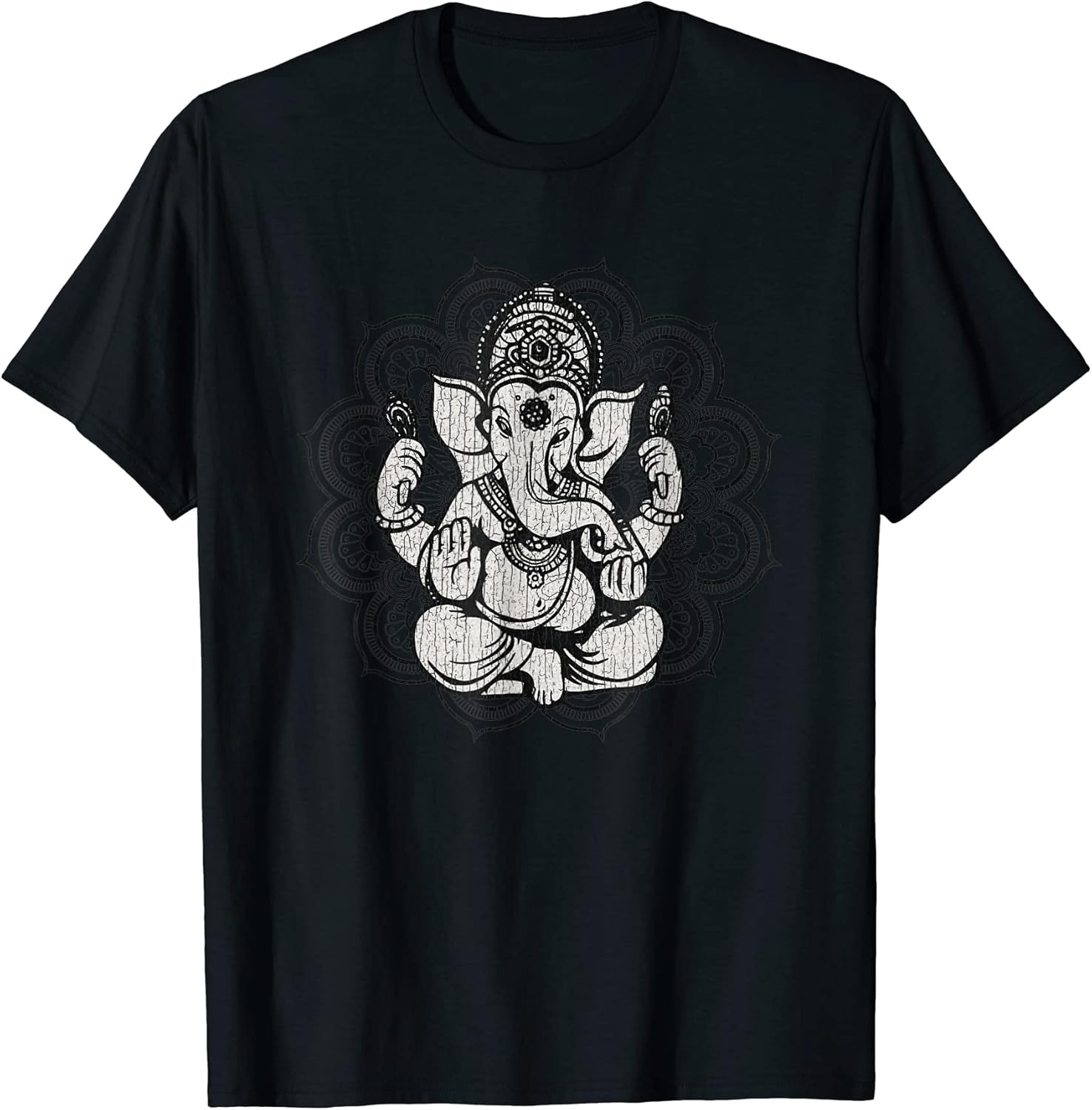 Vintage Ganesha Mandala Hindu God Hinduism Yoga