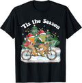 Frog & Toad Riding A Bike Santa Christmas Pajama