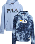 Boys Sweatshirts - 2 Pack Lightweight Soft Fleece Athletic Graphic Hoodies Sweatshirt for Boys with Kangaroo Pocket