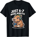 67 Meme Funny Gaming Capybara 6 7 Six Seven 6-7 Gamer T-Shirt