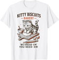Kitty Biscuits Bakery Funny Cat Mom Cat Lover Baking T-Shirt