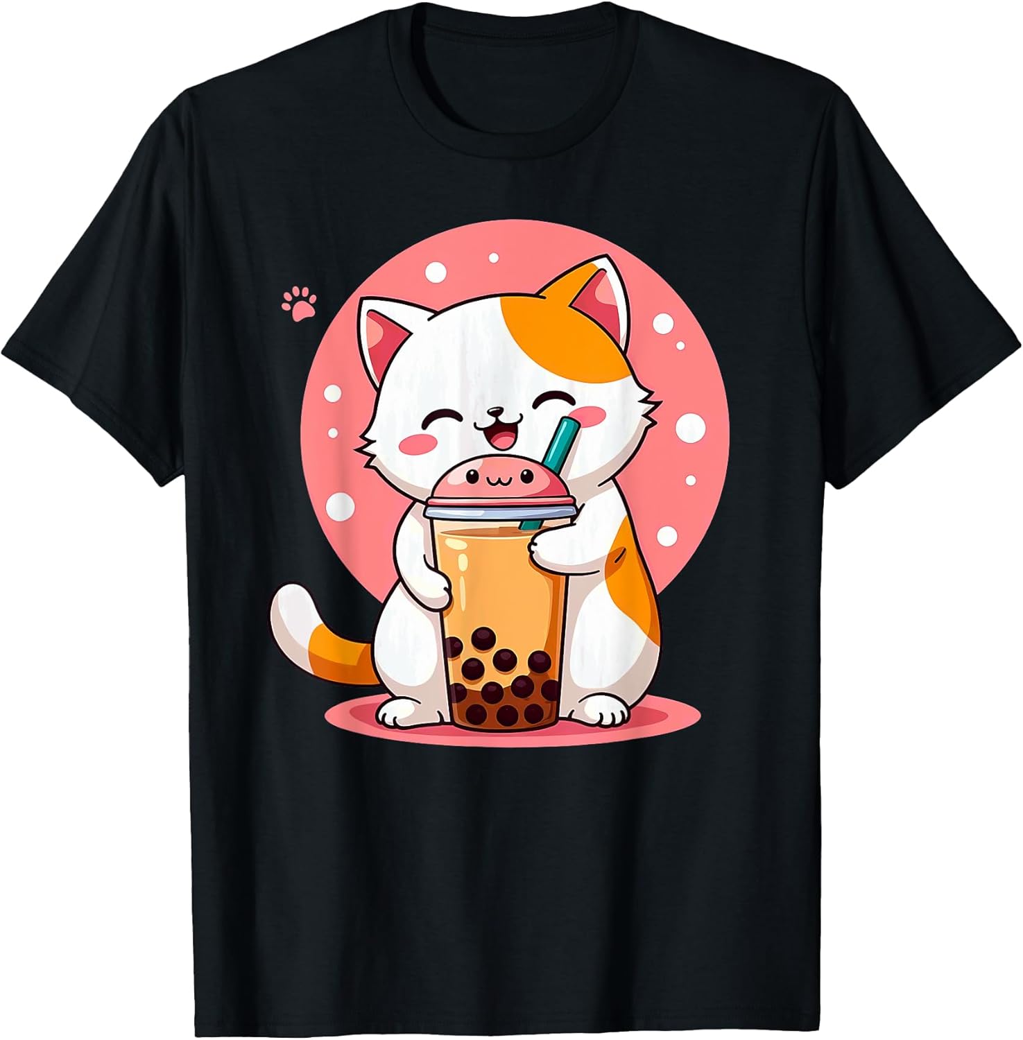 Cute Anime Cat Boba Tea