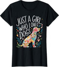 Dog Cute Just A Girl Who Loves Dogs T-Shirt