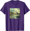 Wetlands With Birdlife Landscape Vintage Merch
