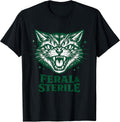 Feral & Sterile Retro Cat TNR Mom Funny Women Cat Lover T-Shirt