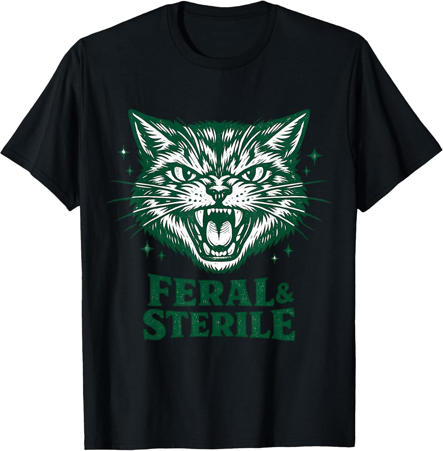 Feral & Sterile Retro Cat TNR Mom Funny Women Cat Lover T-Shirt