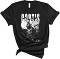Monochrome Street Style Band Poster T Shirt Vintage Music Aesthetic Casual Short Sleeve Unisex Tee