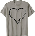 Love Music Musician Heart with Notes Clef Funny Musicians T-Shirt Small