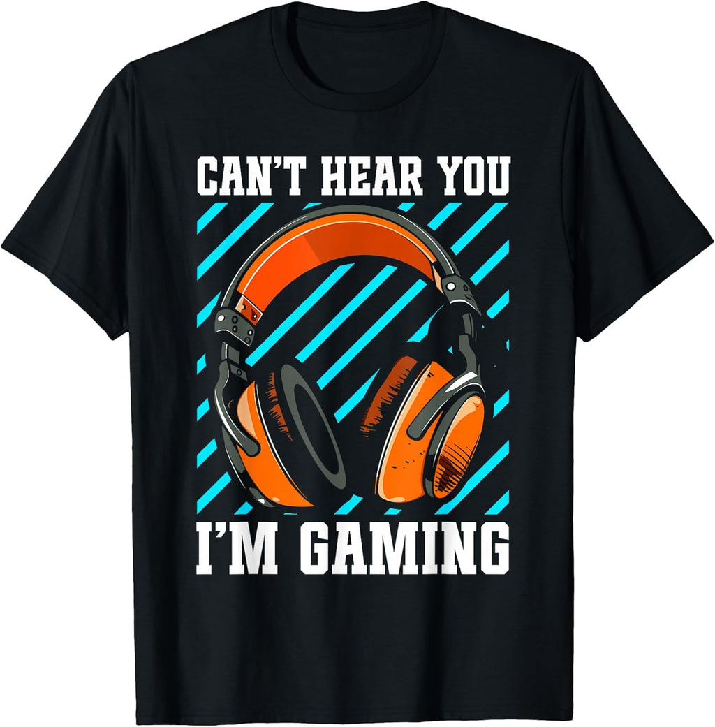 Gamer Accessories T-Shirt - Unisex-Adults, Unisex-Kids - Black - Small - Modern - Short Sleeve - T-Shirt - Gaming