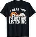 Funny Beagle Design for Men Women Dad Mom Beagle Dog Lovers T-Shirt