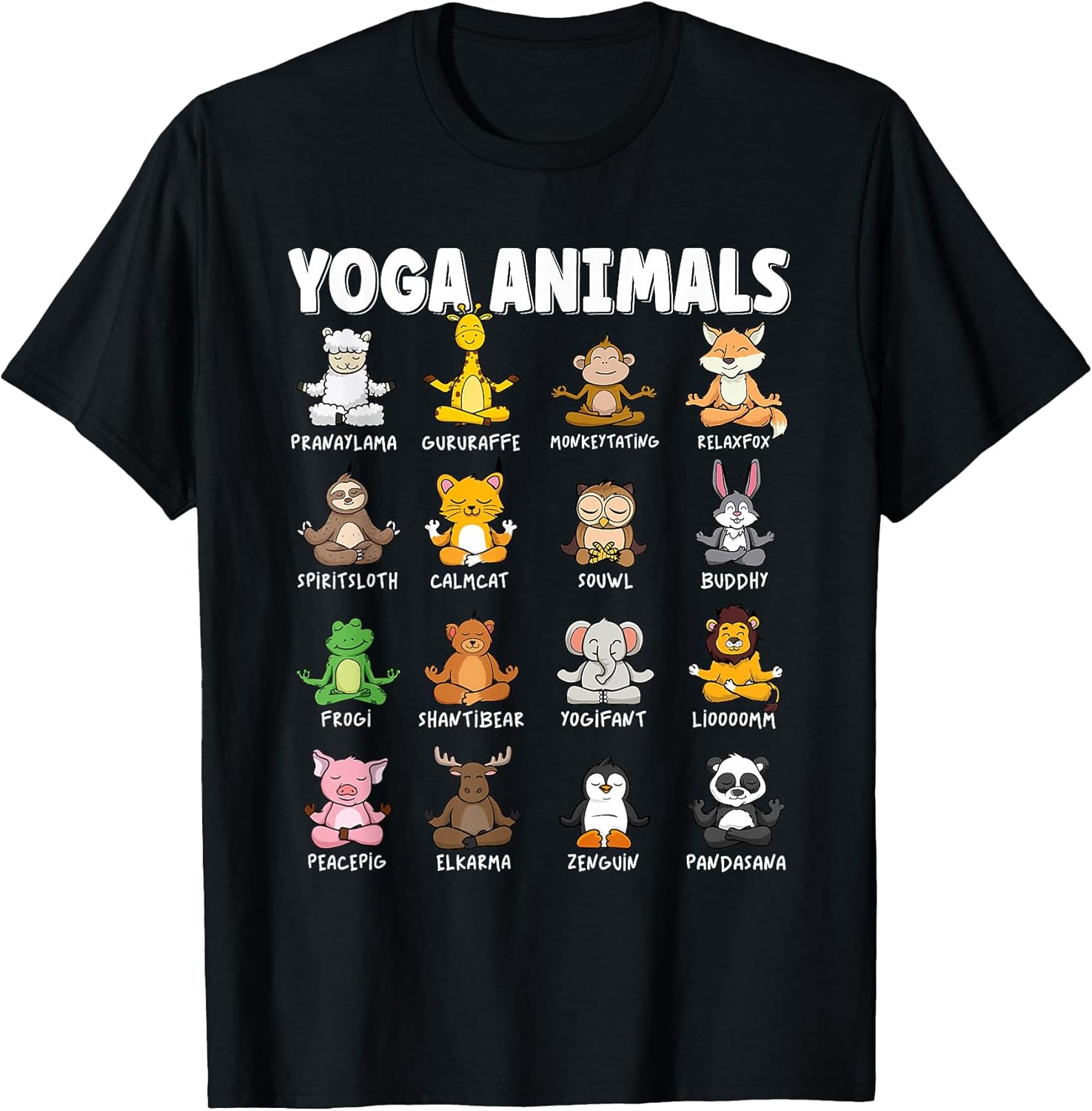 Funny Yoga Animal Shirts & Yoga Gifts for Kids