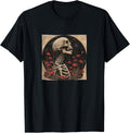 Skeleton Flowers Vintage Merch