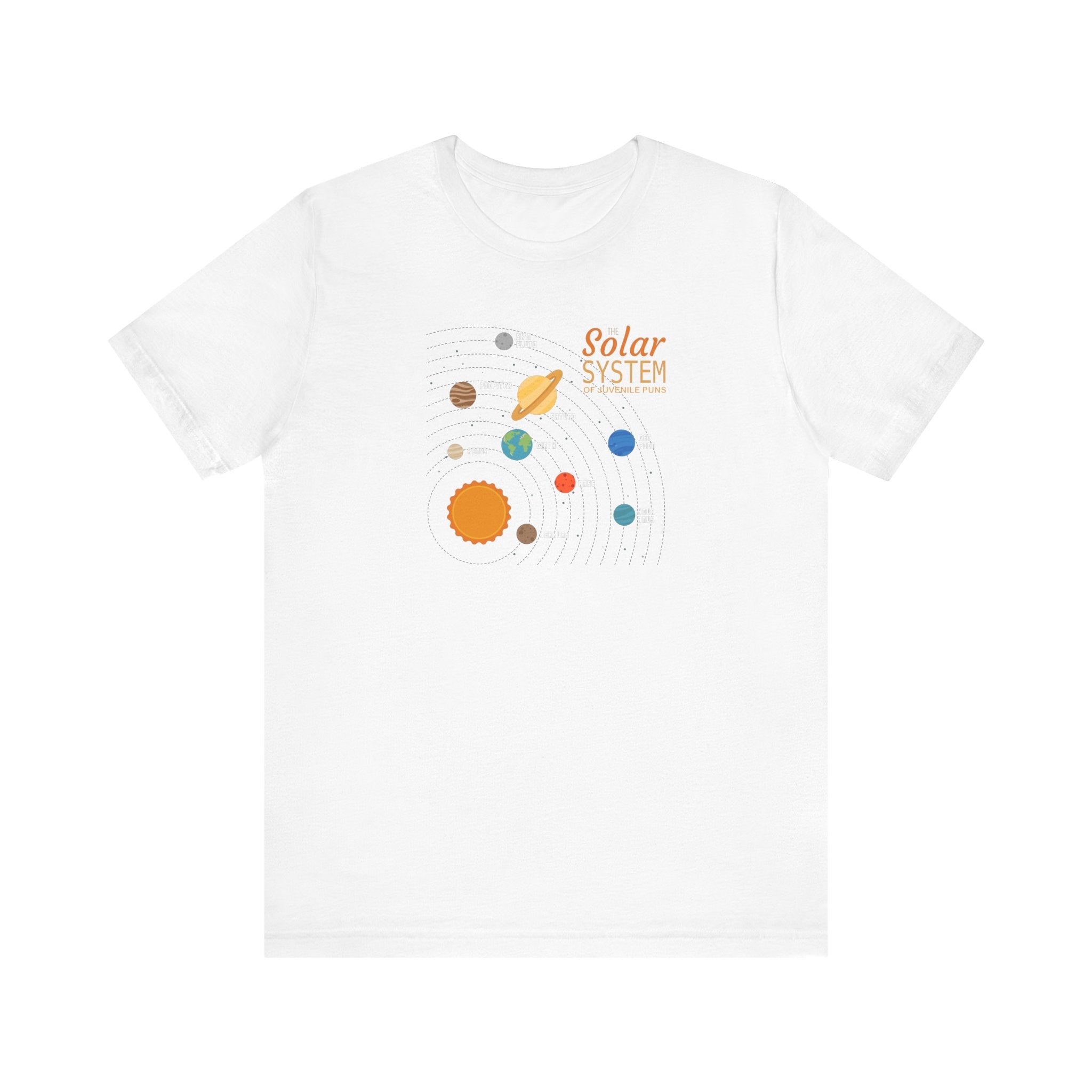 The Solar System Of Juvenile Puns - Men's T-Shirt