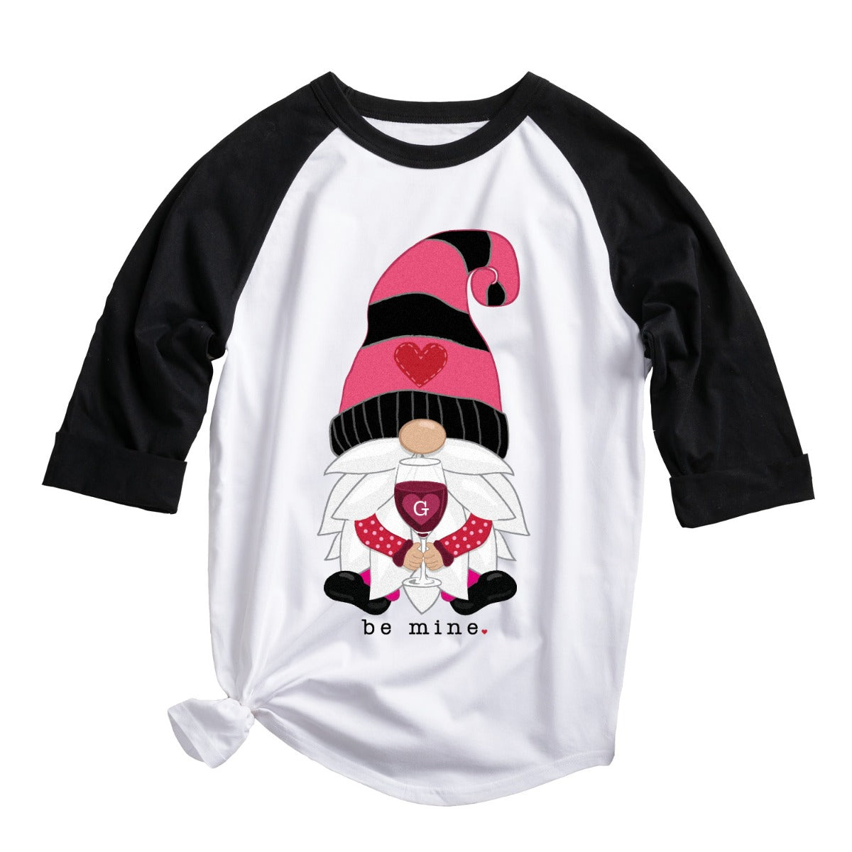 Be Mine Valentine Wine Gnome Personalized Adult Sports Jersey
