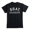 G.O.A.T. Grandpa Black Adult T-Shirt