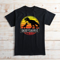 Daddysaurus One Kid Adult Black T-Shirt