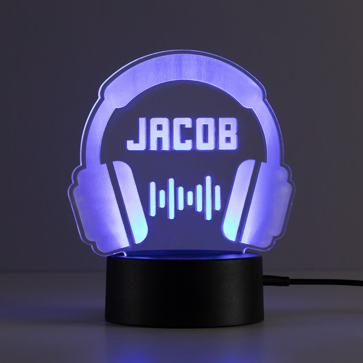 Headphones Personalized Acrylic LED Night Light