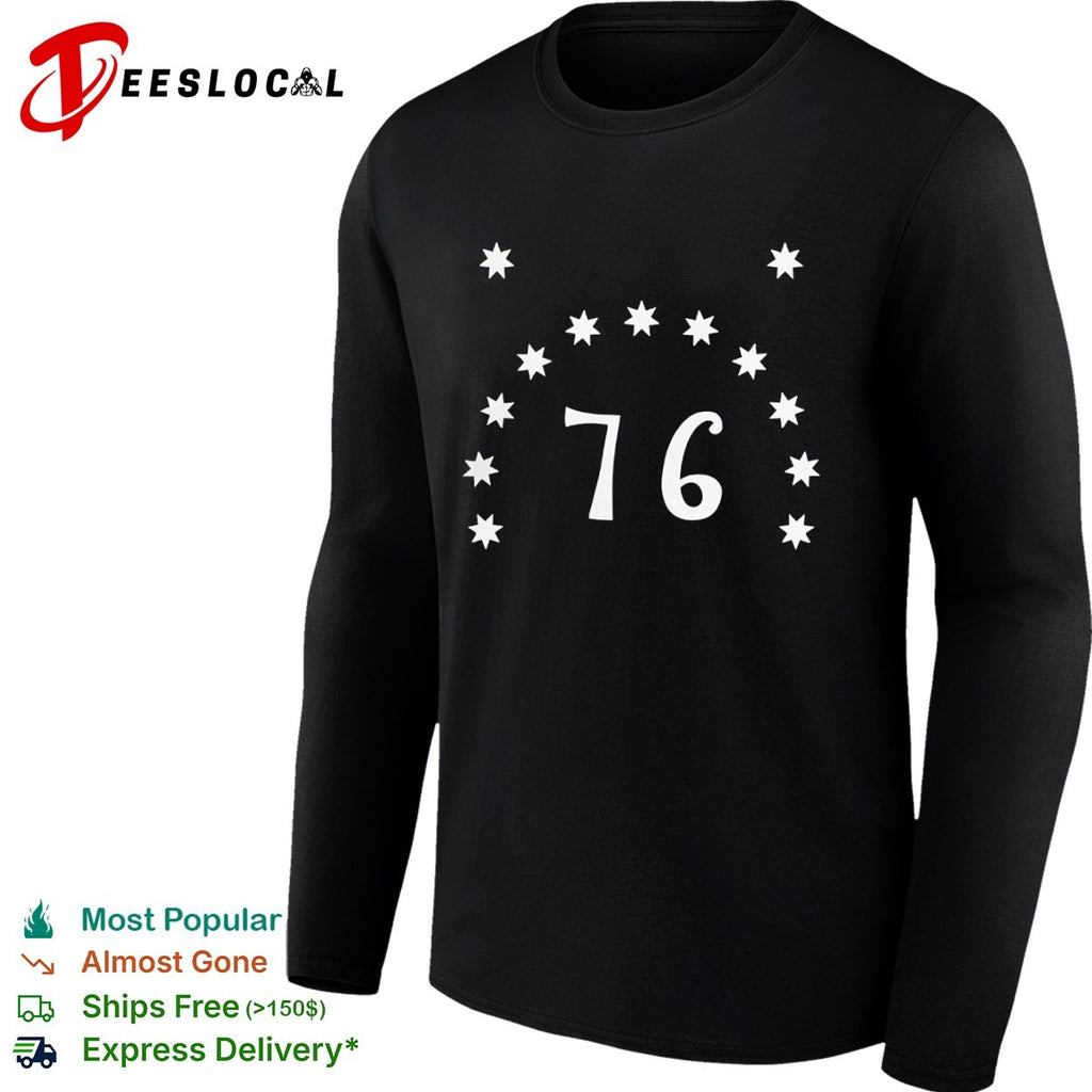 76 Philadelphia 76ers Basketball Seven Pointed Stars Shirt