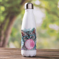 Bubble Gum Kitten Personalized Stainless Steel Water Bottle