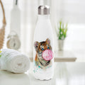 Bubble Gum Tiger Personalized Stainless Steel Water Bottle