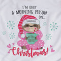 I'm Only a Morning Person on Christmas Sloth Gray Sports Jersey