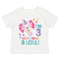 Let's Party Alotl! Birthday Toddler Personalized  White T-Shirt