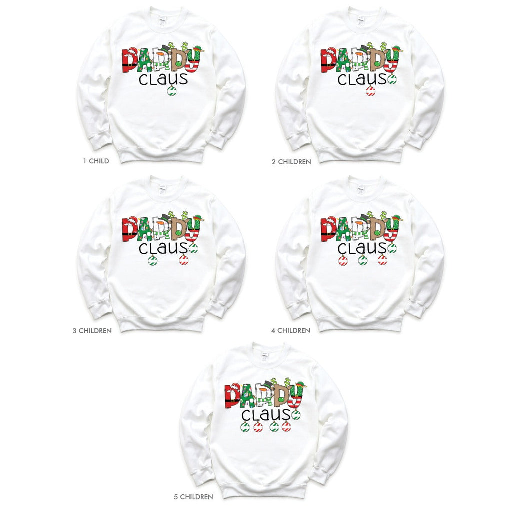 Daddy Claus Adult White Sweatshirt - 1 Child
