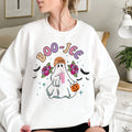 Boo-Jee Ghost White Crewneck Sweatshirt Adult S