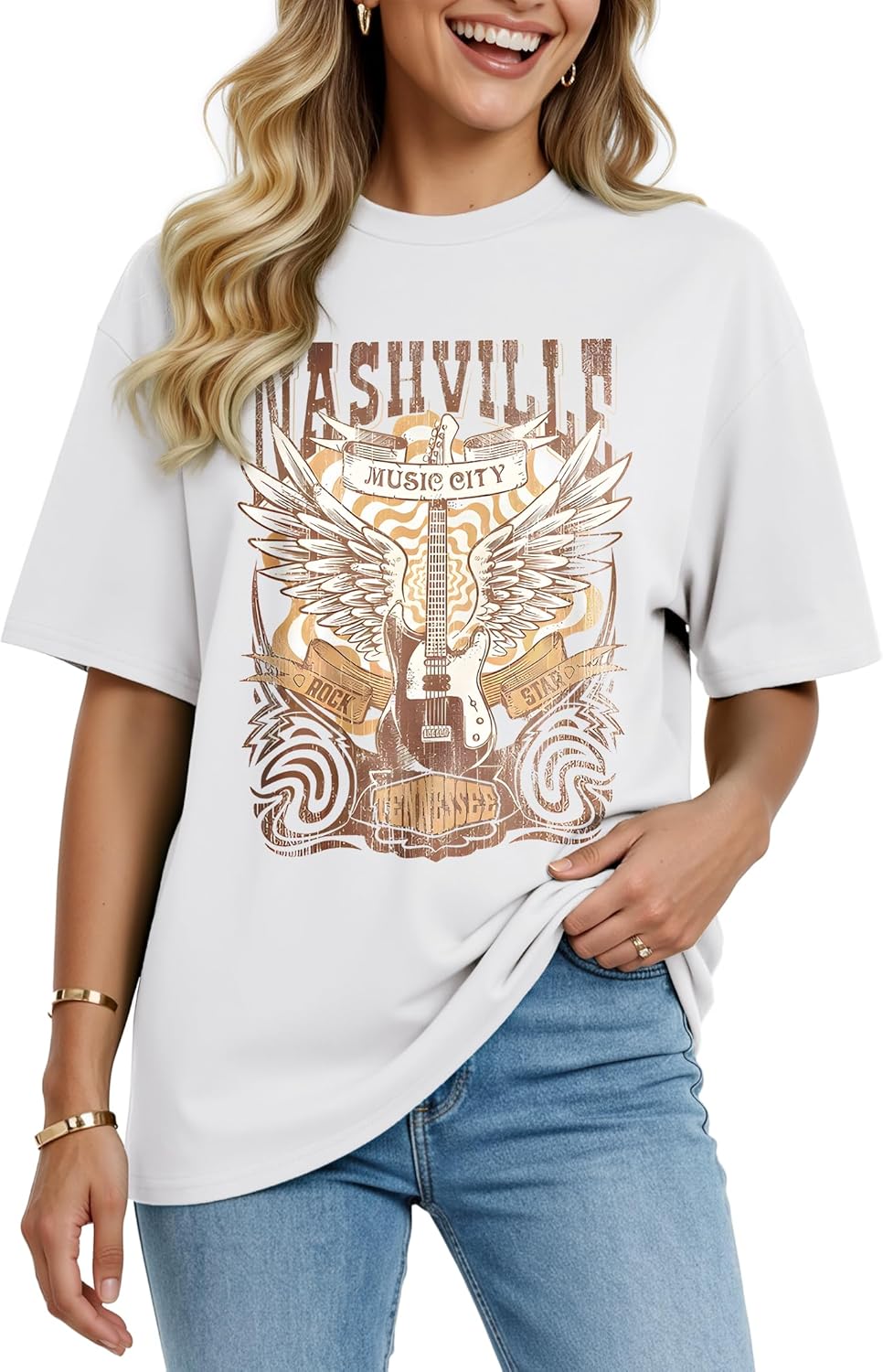 Women's Oversized T Shirts Graphic Tees Summer Short Sleeve Casual Loose Crewneck Basic Tunic Tops Trendy 2026