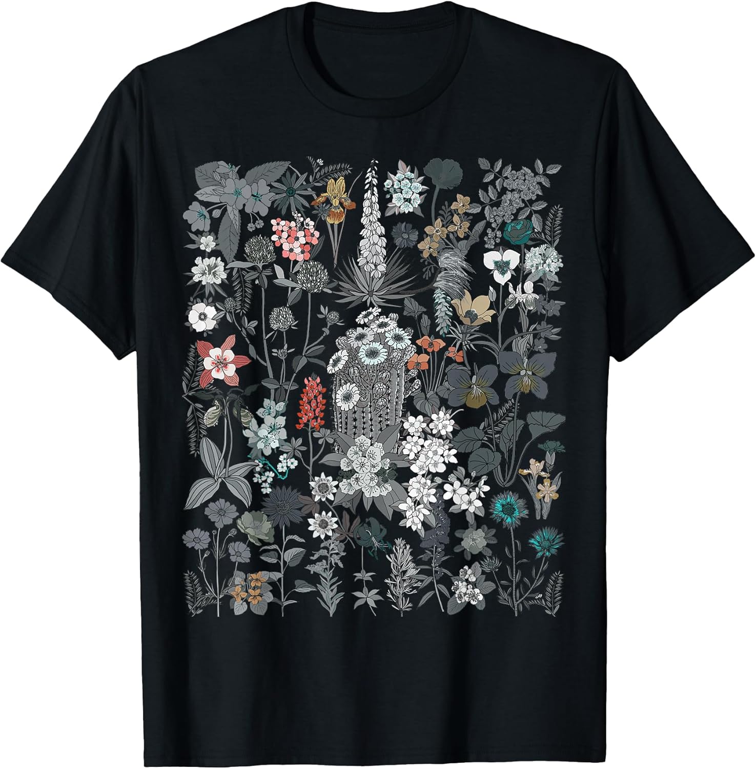 Flower Graphic Tee For Men and Women Floral Nature