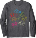 Gaming Controllers Video Games Long Sleeve Shirt Gamers Tee Long Sleeve T-Shirt