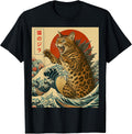 Catzilla Bengal Cat Japanese Art Funny Gifts Men Women Kid T-Shirt