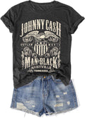 Vintage Band Shirt for Women Retro Rock and Roll Graphic Tee Country Music Concert T Shirt Casual Short Sleeve Tops