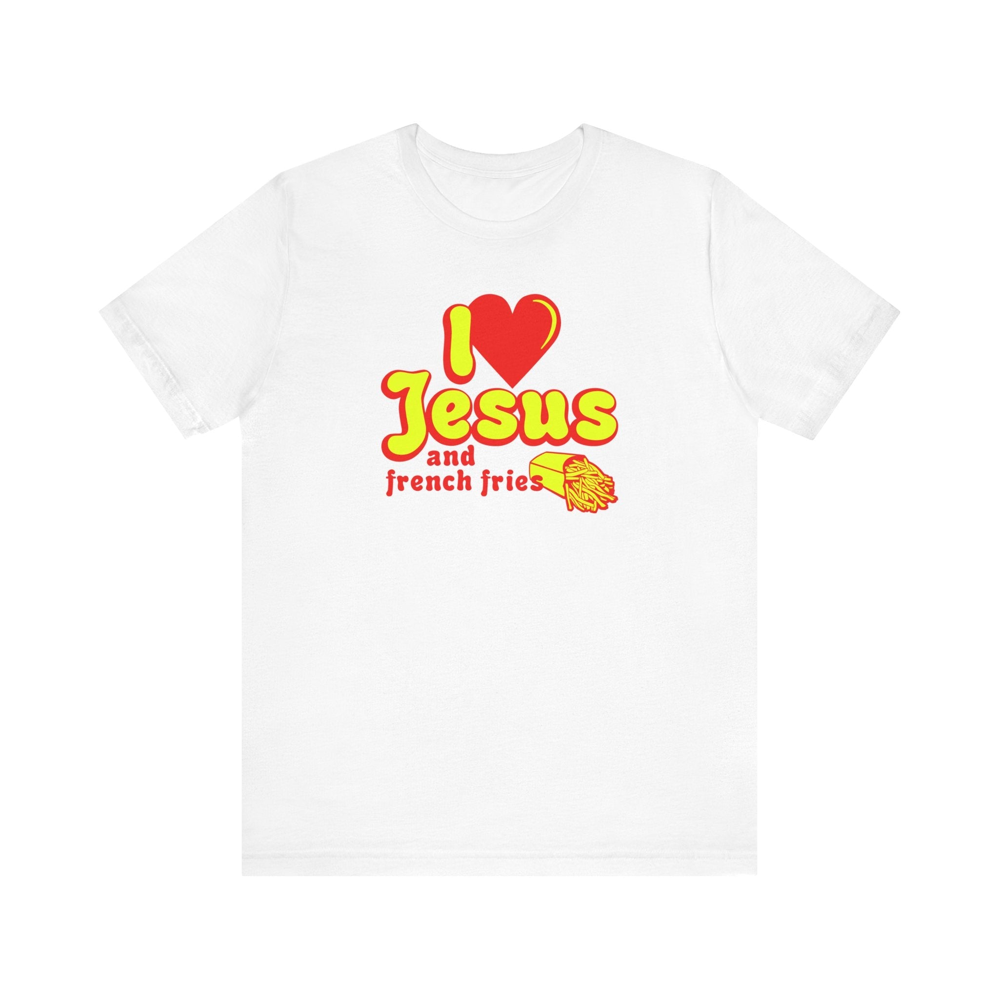 I Heart Jesus (And French Fries) - Men's T-Shirt
