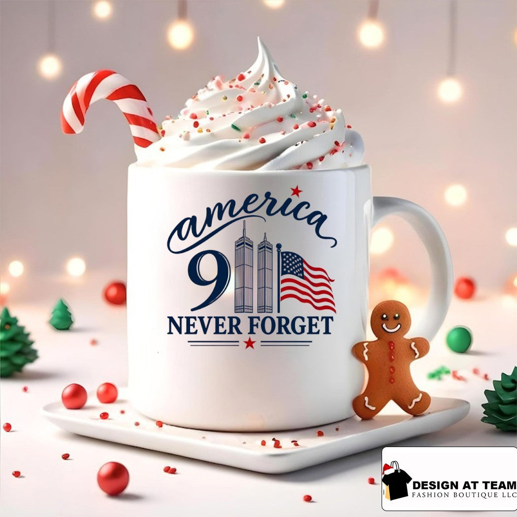 9 11 Memorial Twin Towers American Flag never forget shirt