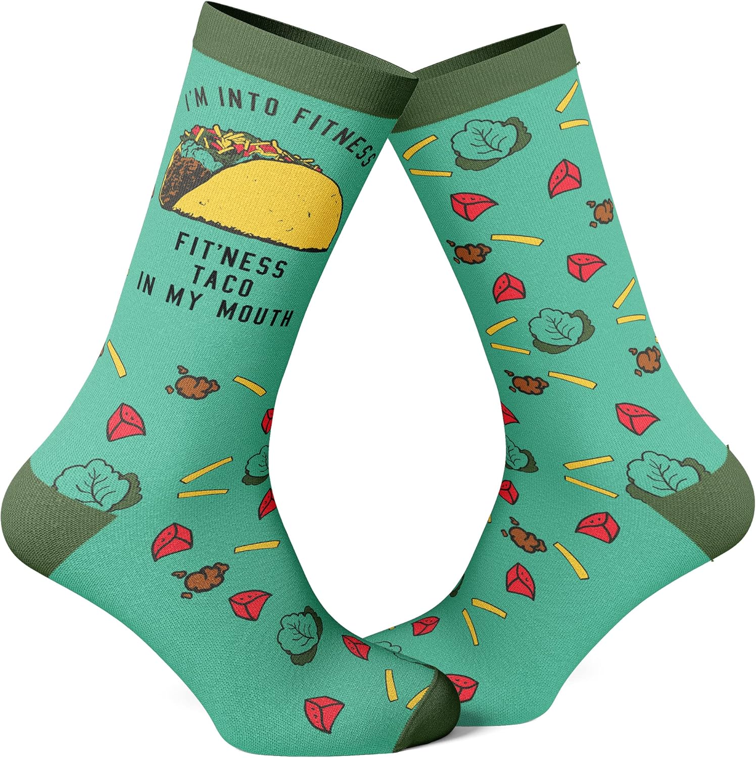 Mens Funny Taco Socks With Awesome Graphics for Men Funny Gift for Casual Wear