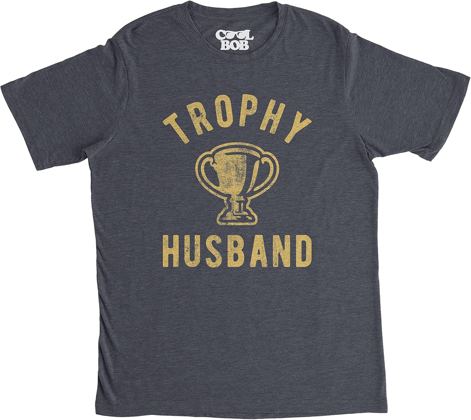 Mens Trophy Husband T Shirt Funny Father's Day Married Award Graphic Novelty Tee for Guys