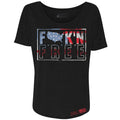 Women's F*ck'n Free Slouchy Fit T-Shirt - Black