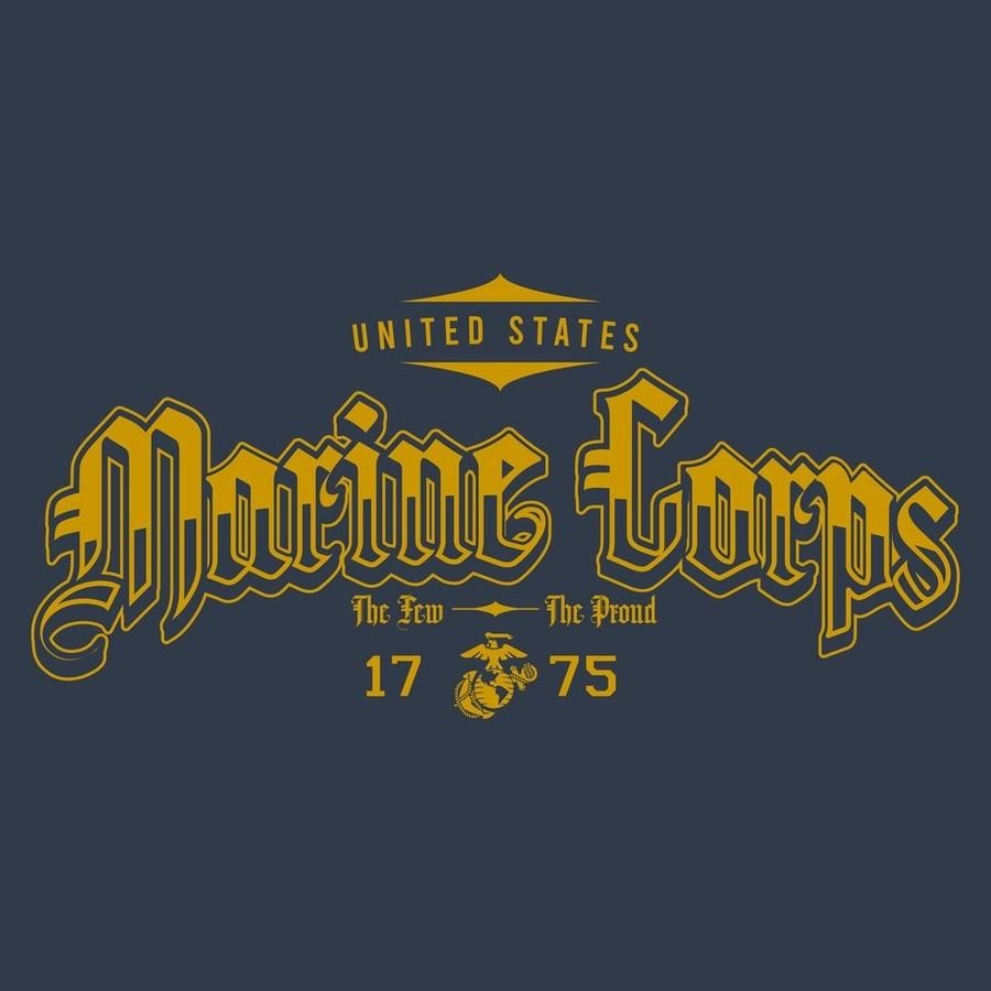 USMC - The Few. The Proud T-Shirt - Navy