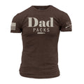 Dad Packs T-Shirt - Heather Brown